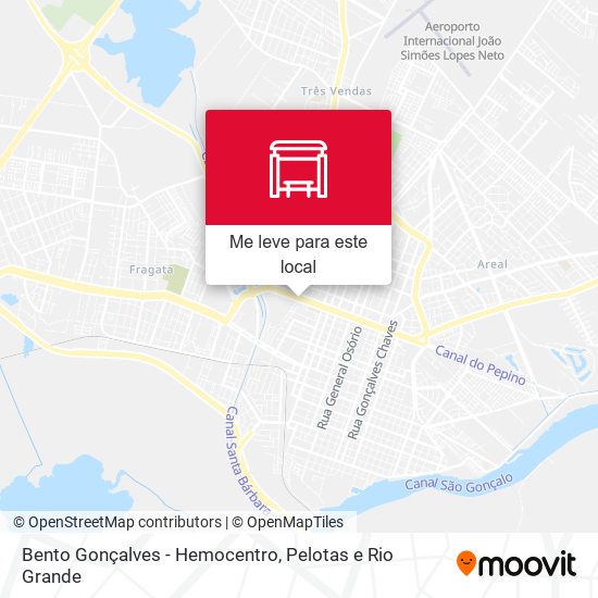 Bento Gonçalves - Hemocentro mapa