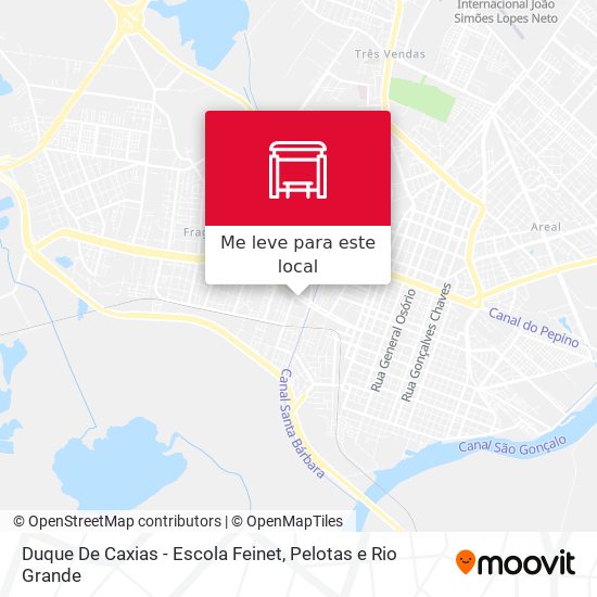 Duque De Caxias - Escola Feinet mapa