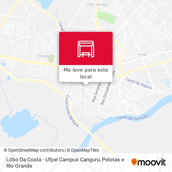 Lôbo Da Costa - Ufpel Campus Canguru mapa