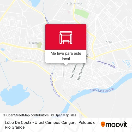 Lôbo Da Costa - Ufpel Campus Canguru mapa