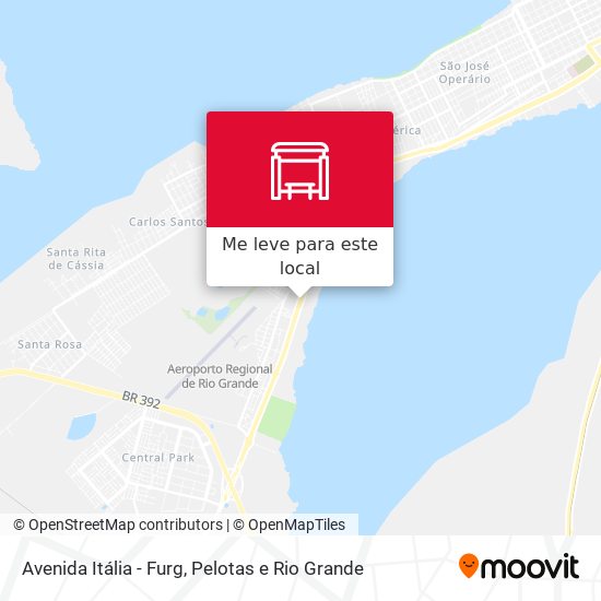 Avenida Itália - Furg mapa