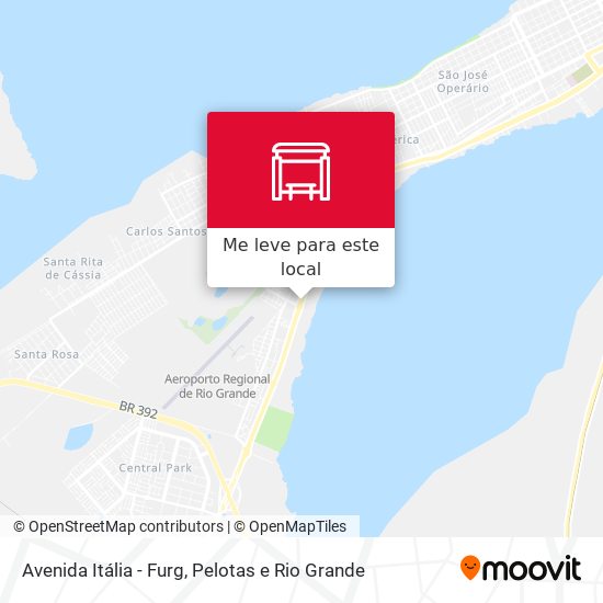 Avenida Itália - Furg mapa