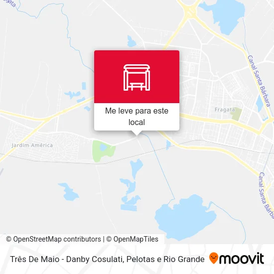Três De Maio - Danby Cosulati mapa