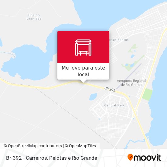 Br-392 - Carreiros mapa