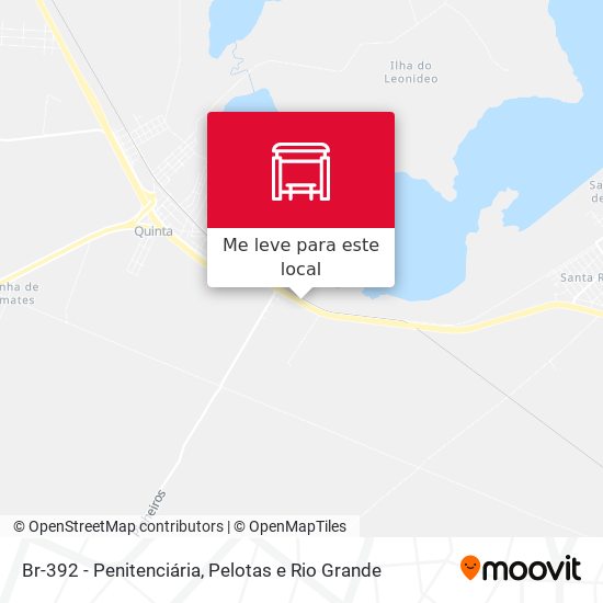 Br-392 - Penitenciária mapa