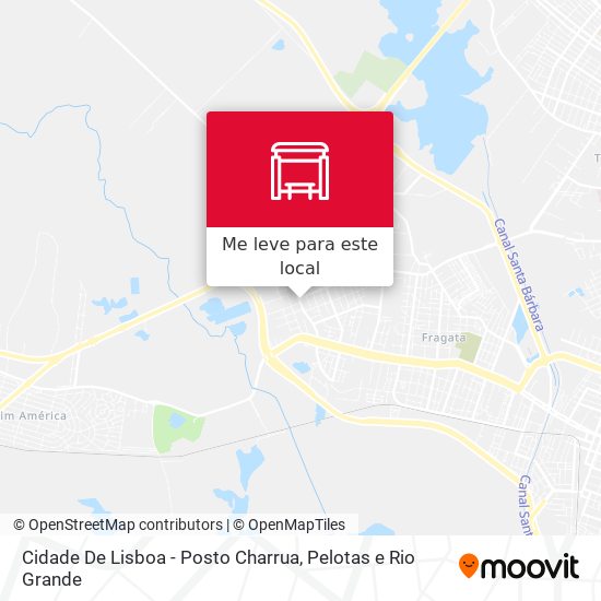Cidade De Lisboa - Posto Charrua mapa