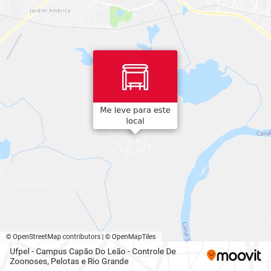 Ufpel - Campus Capão Do Leão - Controle De Zoonoses mapa
