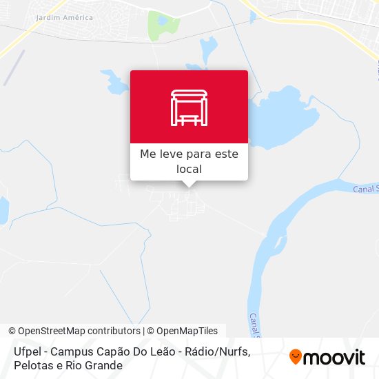 Ufpel - Campus Capão Do Leão - Rádio / Nurfs mapa