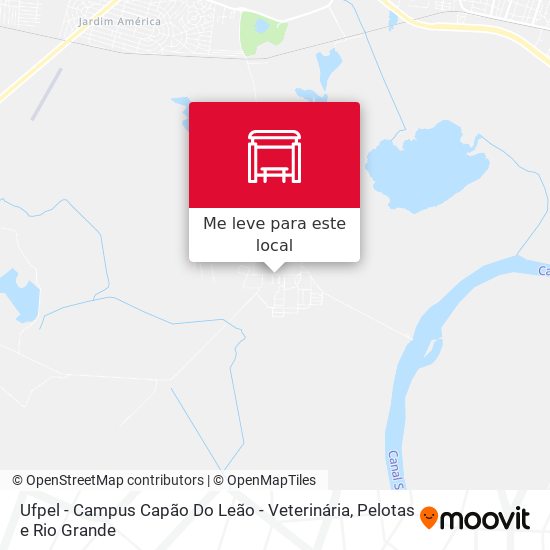 Ufpel - Campus Capão Do Leão - Veterinária mapa