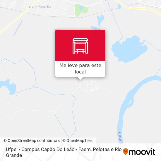 Ufpel - Campus Capão Do Leão - Faem mapa