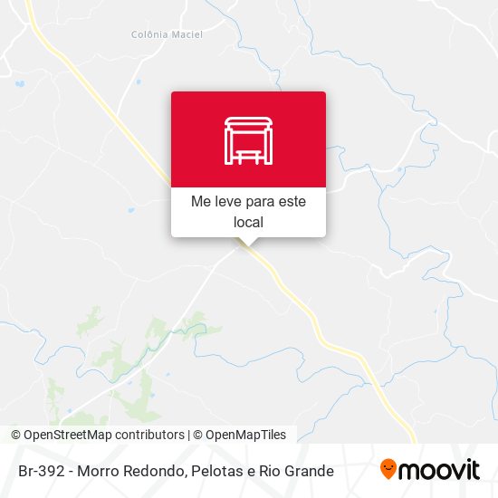 Br-392 - Morro Redondo mapa