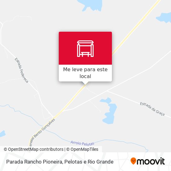 Parada Rancho Pioneira mapa