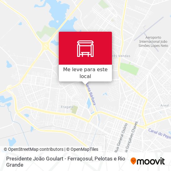 Presidente João Goulart - Ferraçosul mapa