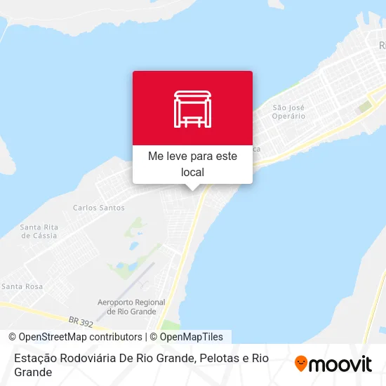 Estação Rodoviária De Rio Grande mapa