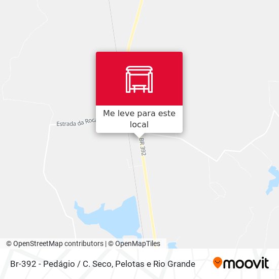 Br-392 - Pedágio / C. Seco mapa