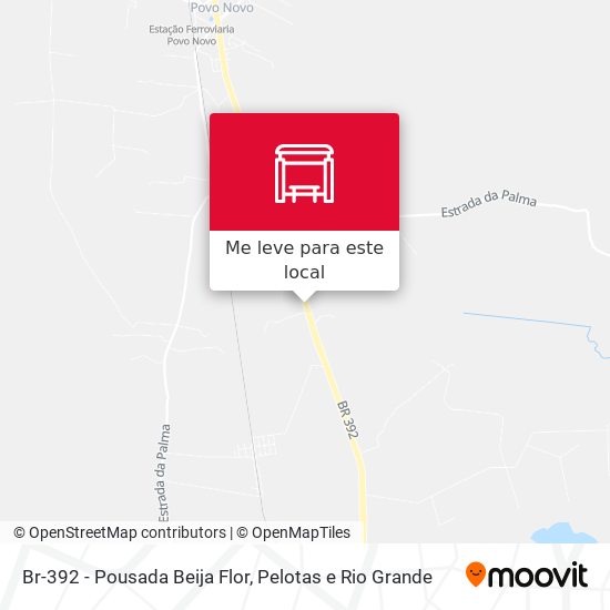 Br-392 - Pousada Beija Flor mapa
