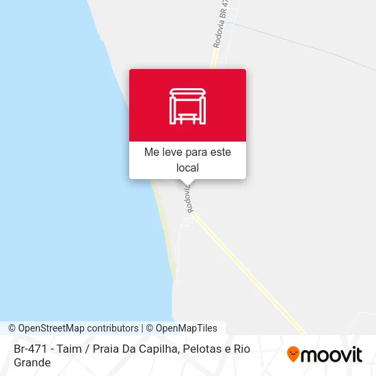 Br-471 - Taim / Praia Da Capilha mapa