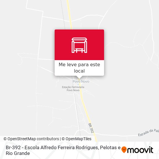 Br-392 - Escola Alfredo Ferreira Rodrigues mapa
