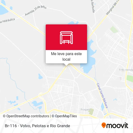 Br-116 - Volvo mapa