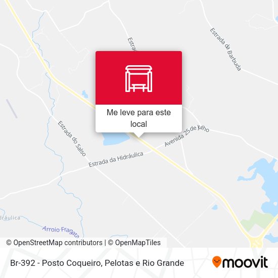 Br-392 - Posto Coqueiro mapa