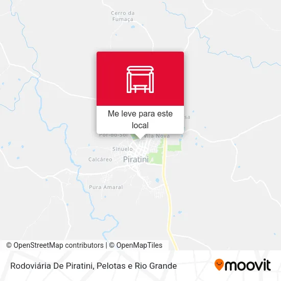 Rodoviária De Piratini mapa