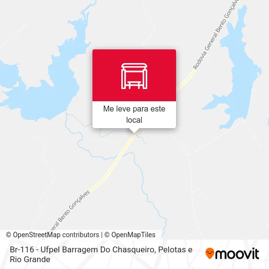 Br-116 - Ufpel Barragem Do Chasqueiro mapa