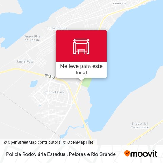 Policia Rodoviária Estadual mapa