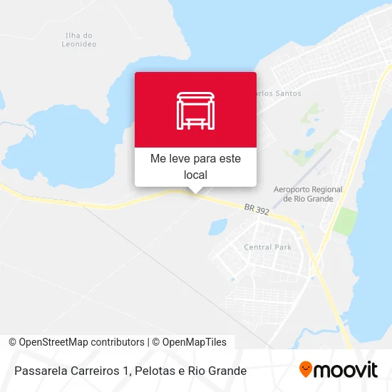 Passarela Carreiros 1 mapa