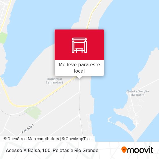 Acesso A Balsa, 100 mapa