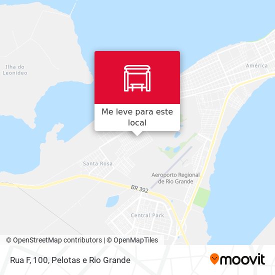 Rua F, 100 mapa