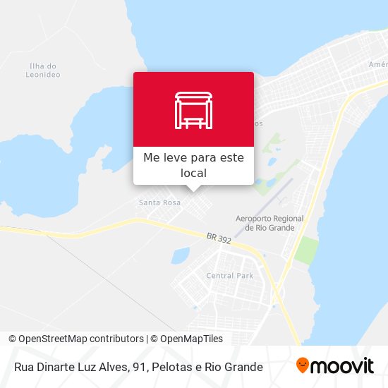 Rua Dinarte Luz Alves, 91 mapa