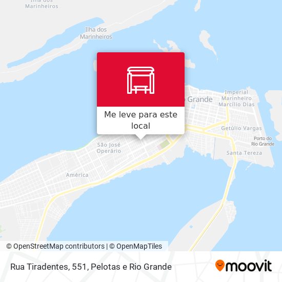 Rua Tiradentes, 551 mapa