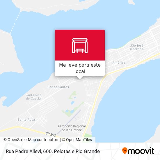 Rua Padre Alievi, 600 mapa