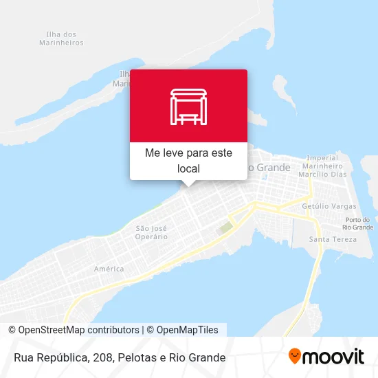 Rua República, 208 mapa