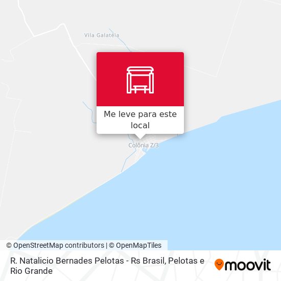 R. Natalicio Bernades Pelotas - Rs Brasil mapa