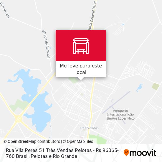 Rua Vila Peres 51 Três Vendas Pelotas - Rs 96065-760 Brasil mapa