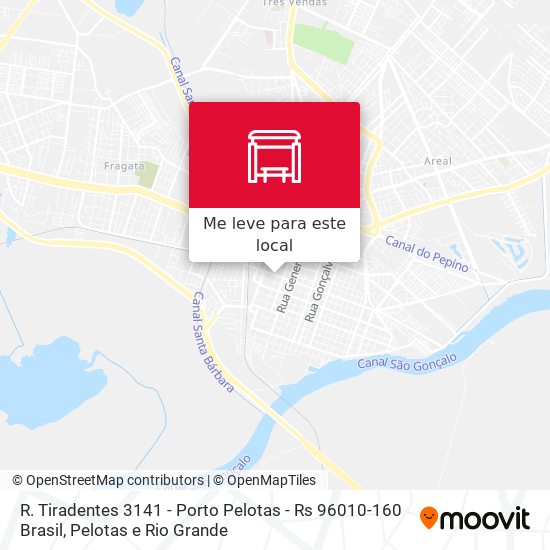 R. Tiradentes 3141 - Porto Pelotas - Rs 96010-160 Brasil mapa
