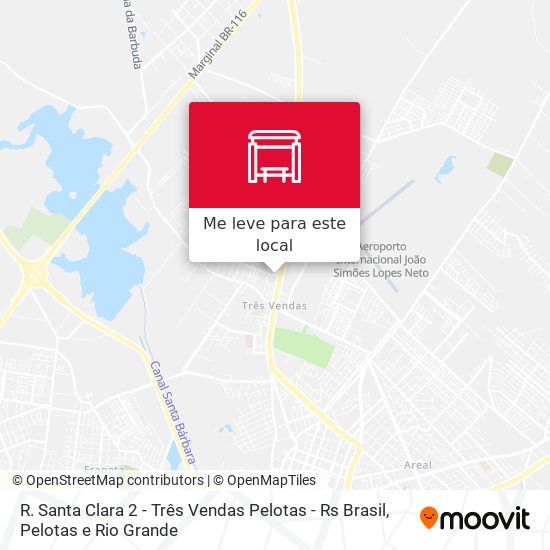 R. Santa Clara 2 - Três Vendas Pelotas - Rs Brasil mapa