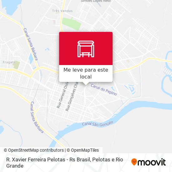R. Xavier Ferreira Pelotas - Rs Brasil mapa