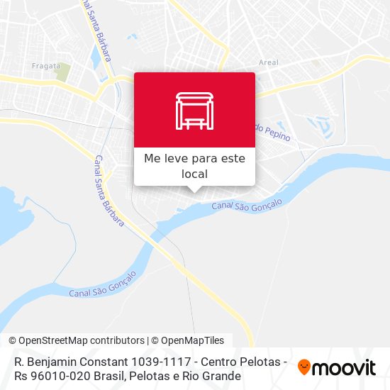 R. Benjamin Constant 1039-1117 - Centro Pelotas - Rs 96010-020 Brasil mapa