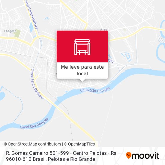 R. Gomes Carneiro 501-599 - Centro Pelotas - Rs 96010-610 Brasil mapa