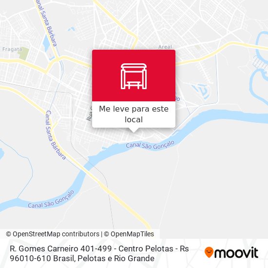 R. Gomes Carneiro 401-499 - Centro Pelotas - Rs 96010-610 Brasil mapa