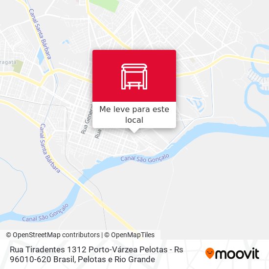 Rua Tiradentes 1312 Porto-Várzea Pelotas - Rs 96010-620 Brasil mapa