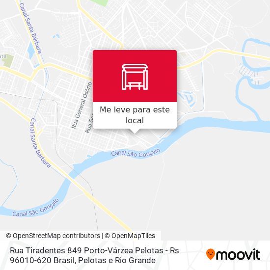 Rua Tiradentes 849 Porto-Várzea Pelotas - Rs 96010-620 Brasil mapa