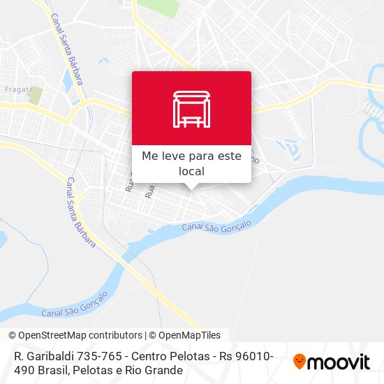 R. Garibaldi 735-765 - Centro Pelotas - Rs 96010-490 Brasil mapa