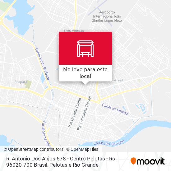 R. Antônio Dos Anjos 578 - Centro Pelotas - Rs 96020-700 Brasil mapa