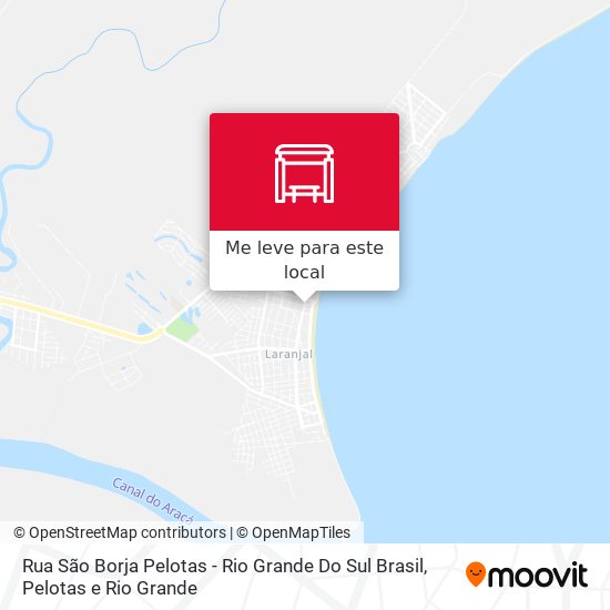 Rua São Borja Pelotas - Rio Grande Do Sul Brasil mapa