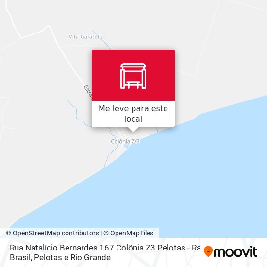 Rua Natalício Bernardes 167 Colônia Z3 Pelotas - Rs Brasil mapa