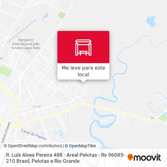 R. Luís Alves Pereira 488 - Areal Pelotas - Rs 96085-210 Brasil mapa