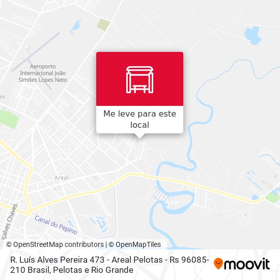 R. Luís Alves Pereira 473 - Areal Pelotas - Rs 96085-210 Brasil mapa